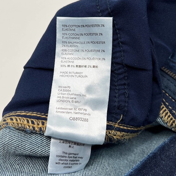 Free People Raw High Rise Jeggings Deep Indigo 27 - Picture 5 of 7